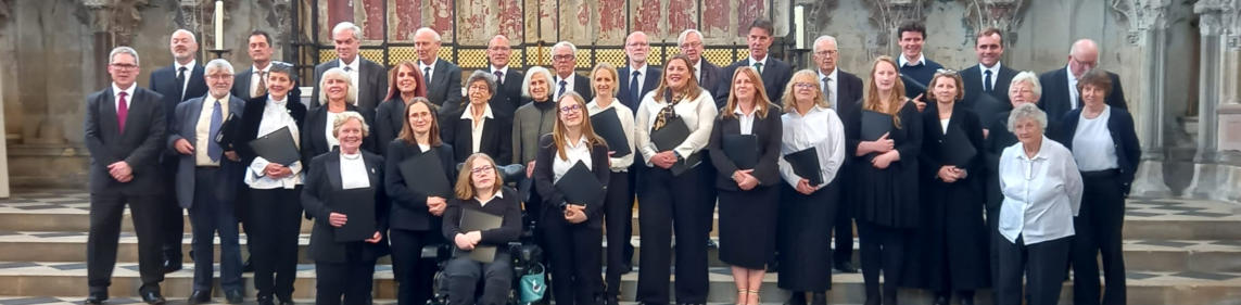 Photo of Choir outside Reed Church