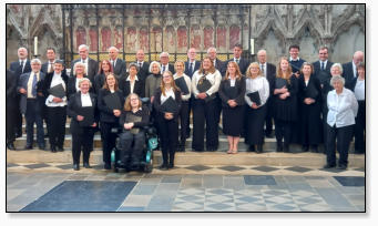 Photo of choir outside Reed Church