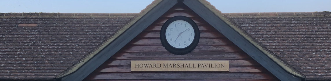 Photo of cricket pavilion gable