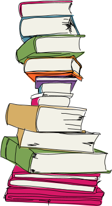 Pile of books graphic